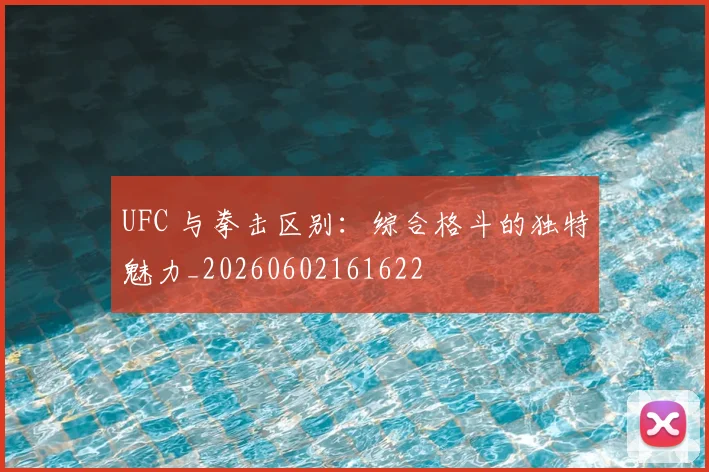 UFC 与拳击区别:综合格斗的独特魅力_20260602161622